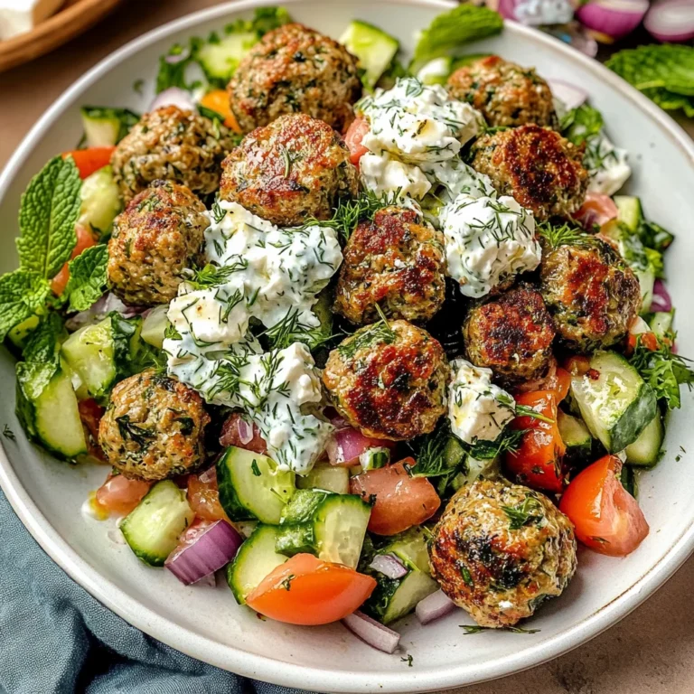 Greek Lamb Meatballs
