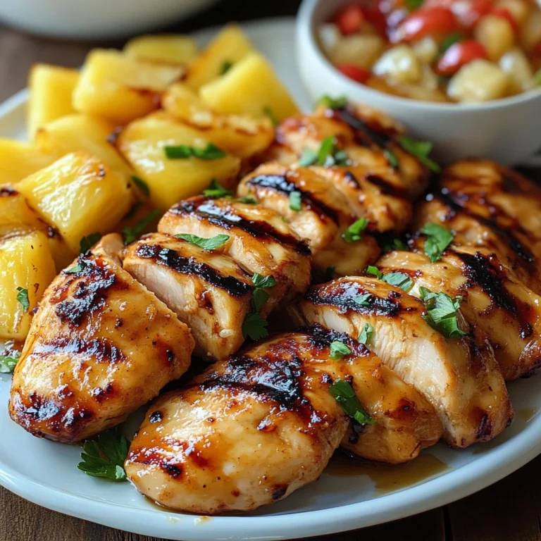 Grilled Chicken and Pineapple