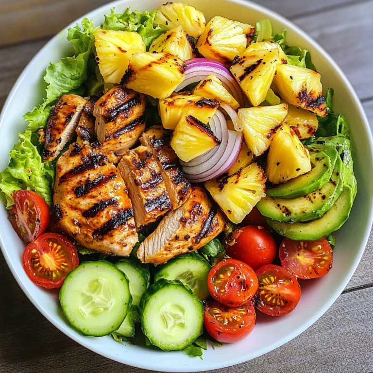 Grilled Pineapple Chicken Salad