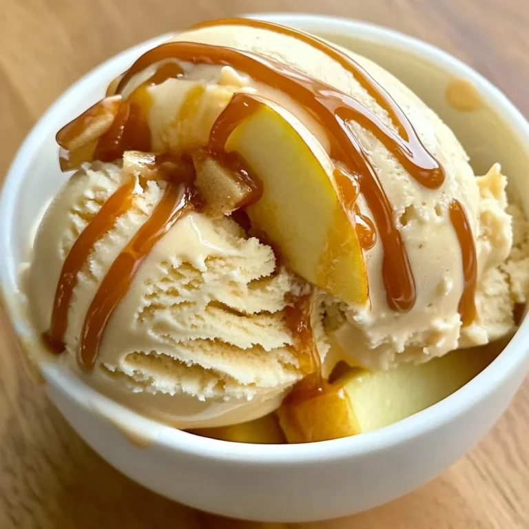 Homemade Toffee Apple Ice Cream