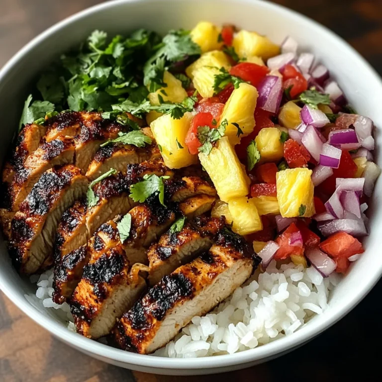 Jerk Chicken Bowl with Pineapple Salsa