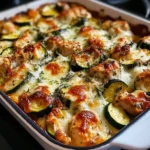 Mediterranean Chicken Zucchini Bake