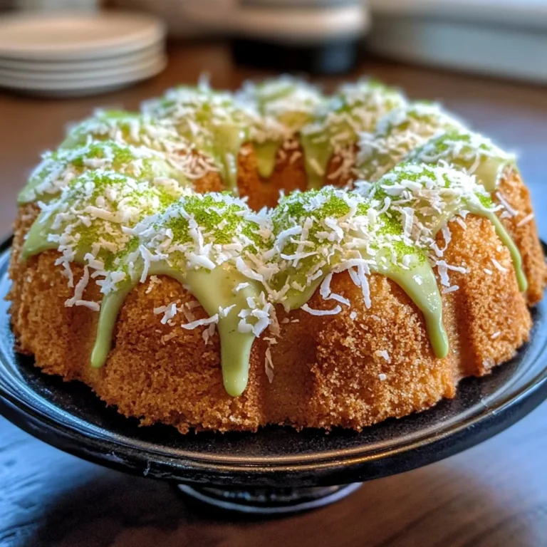 Mini Coconut Lime Bundt Cakes