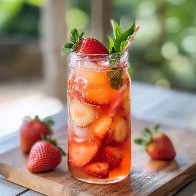 Southern Strawberry Sweet Iced Tea