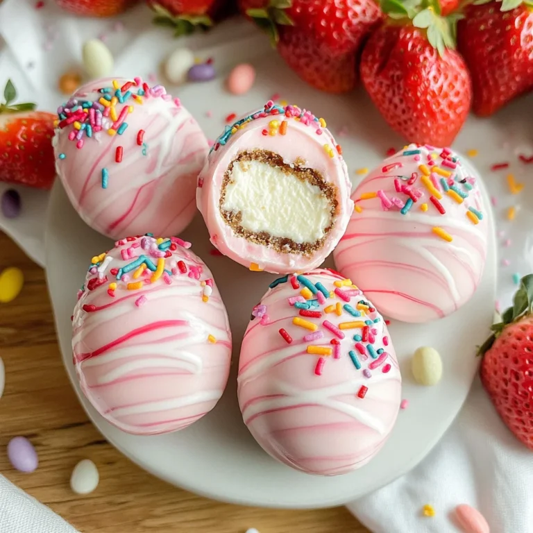 Strawberry Cheesecake Easter Egg Bites