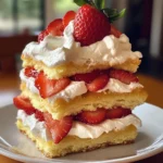 Strawberry Shortcake Recipe with Lemon Curd Whipped Cream