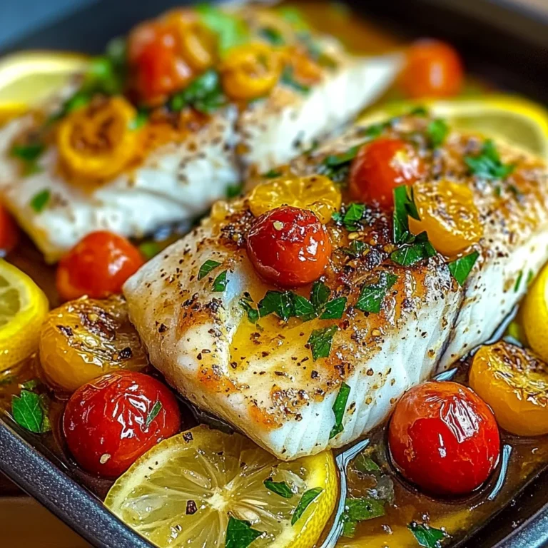 The Best Mediterranean Baked Fish! Easy