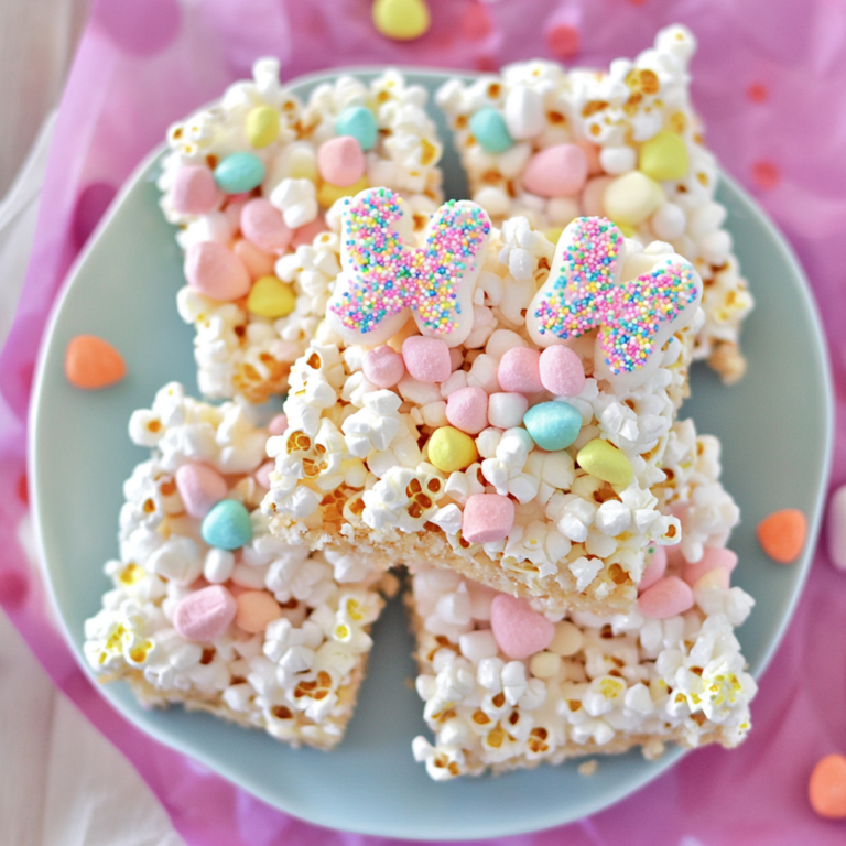 Easter Bunny vegan marshmallows Popcorn Bars