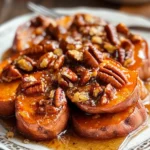A small Thanksgiving: Melting Sweet Potatoes (with Maple-Pecan Sauce)
