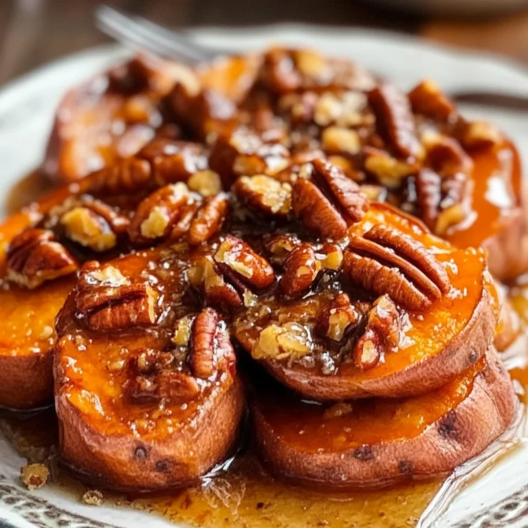 A small Thanksgiving: Melting Sweet Potatoes (with Maple-Pecan Sauce)