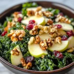 Apple Walnut Kale Salad Recipe