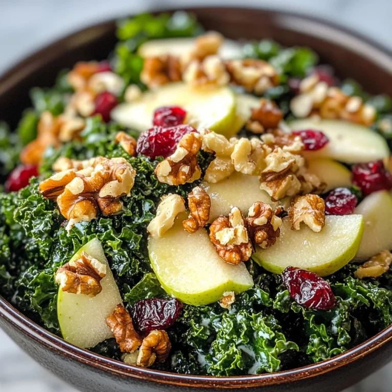 Apple Walnut Kale Salad Recipe