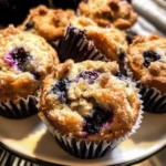 Bakery Vanilla Blueberry Crunch Muffins