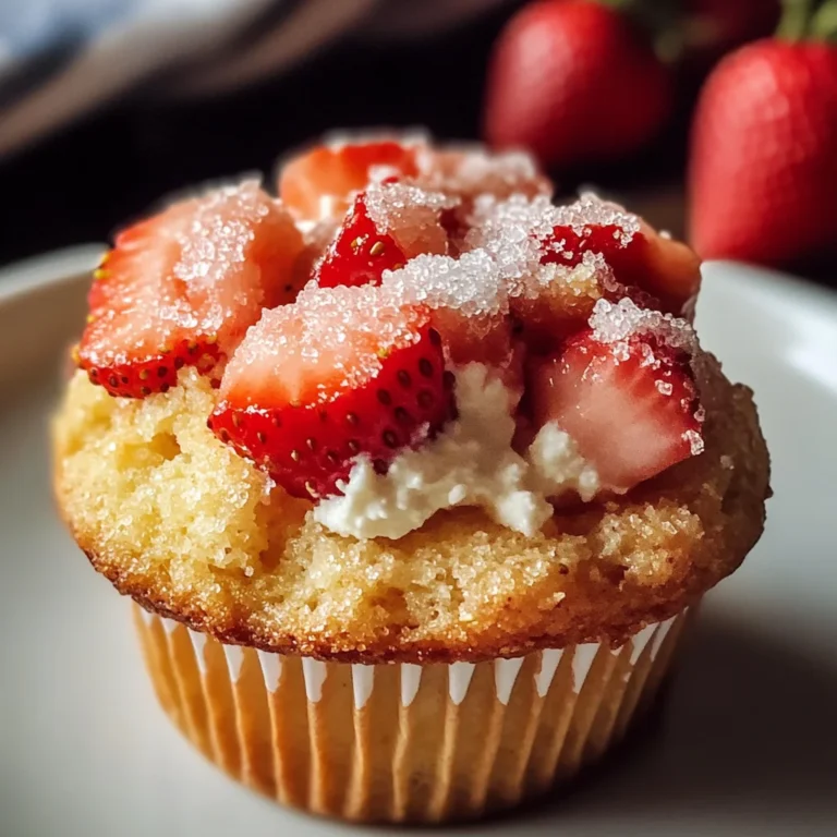 Classic Strawberry Ricotta Muffins