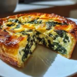 Creamy Crustless Spinach Ricotta Quiche with 14g Protein