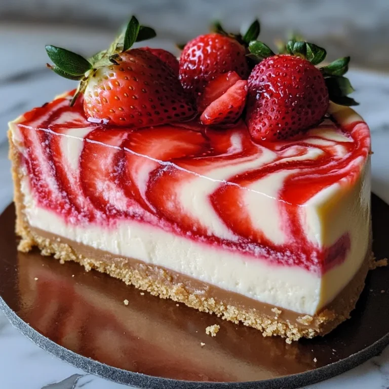 Decadent Strawberry Swirl Cheesecake Recipe You’ll Love