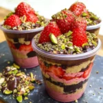 Dubai Chocolate Strawberry Cups