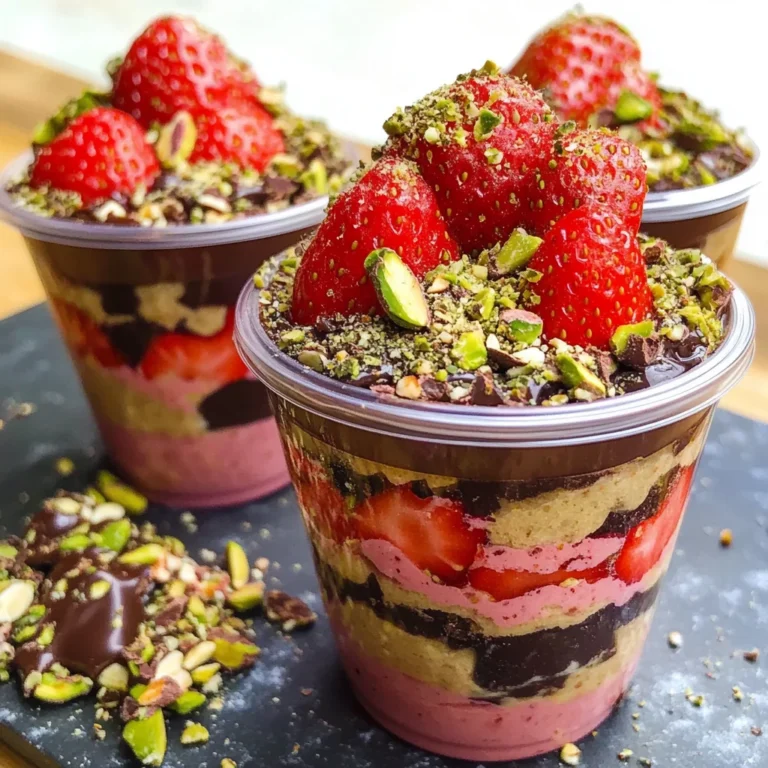 Dubai Chocolate Strawberry Cups