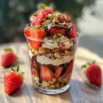 Dubai Chocolate covered Strawberry in a cup