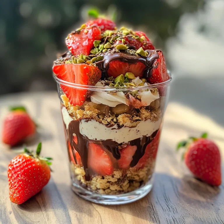 Dubai Chocolate covered Strawberry in a cup