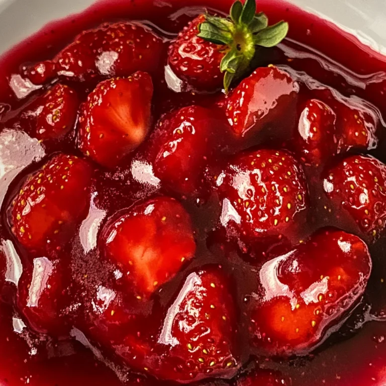 Homemade Strawberry Sauce (Strawberry Topping) Recipe | Savory Nothings