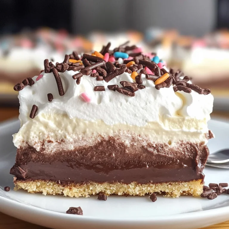 Layered Chocolate Pudding Dessert