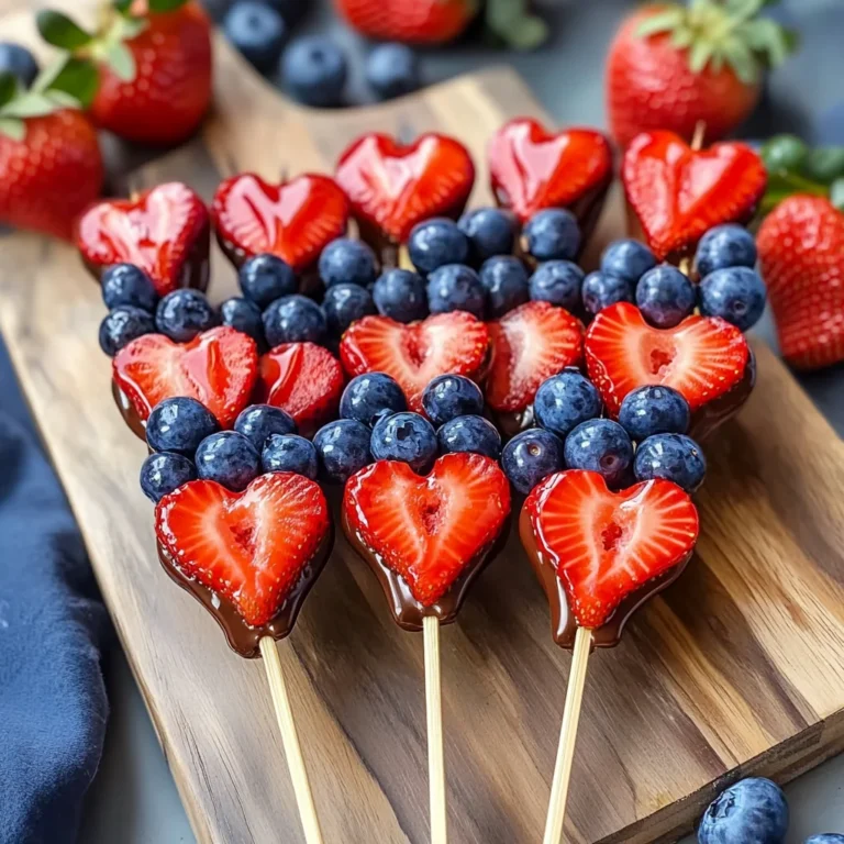 Quick Valentine and Day Fruit Skewers