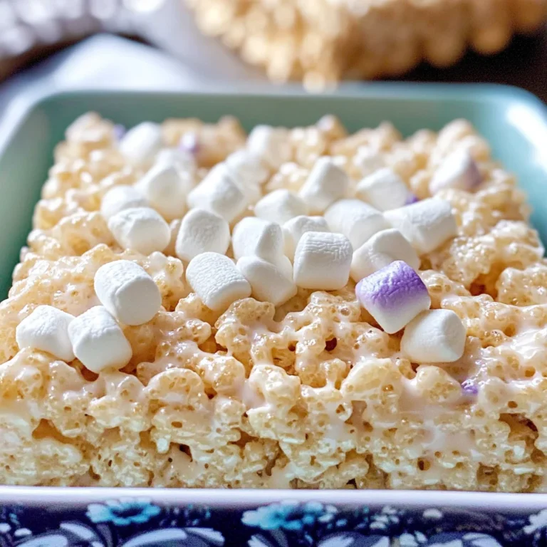 Rice Krispie Treat For One