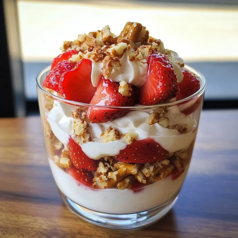 Strawberry Pretzel Parfait