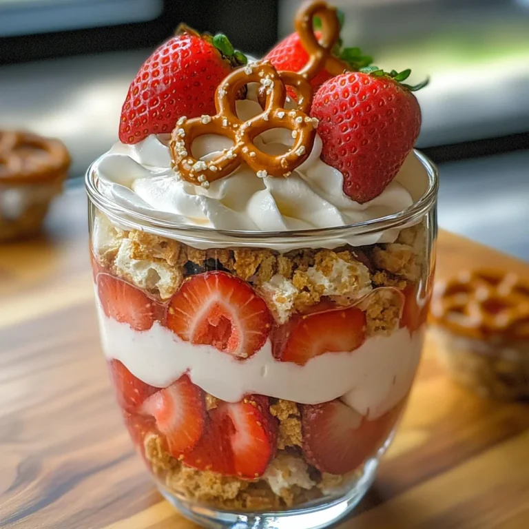 Strawberry Pretzel Salad Parfaits