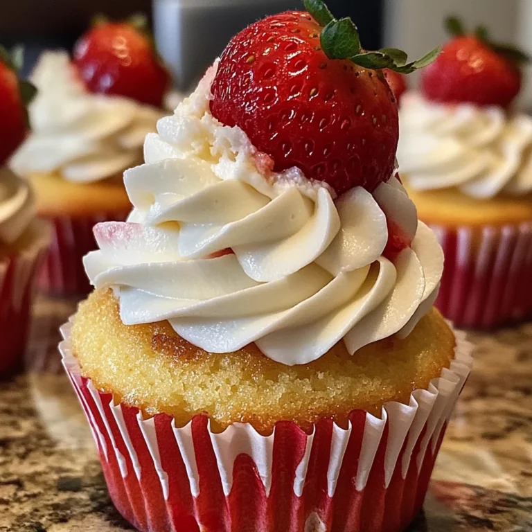 Strawberry Shortcake Cupcakes