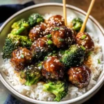 Weeknight Sticky Honey Garlic Meatballs